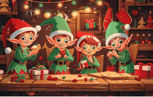 Clipart:4jlsc7bzhfq= Christmas Elves