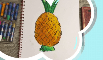 Clipart:9vxdqhorb_M= Pineapple Drawing